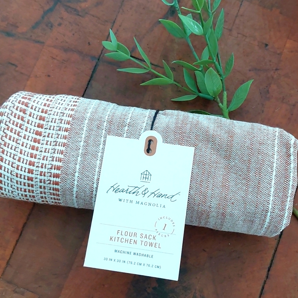 COPY - Hearth & Hand Flour Sack Towel Pumpkin Brown - Picture 4 of 4